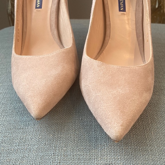 Stuart Weitzman 100mm Pink Suede Pumps Size 9 1/2 - Picture 8 of 13